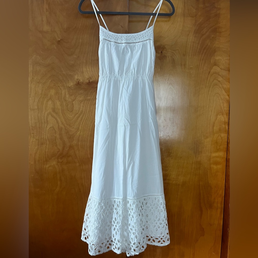 J Crew white eyelet dress